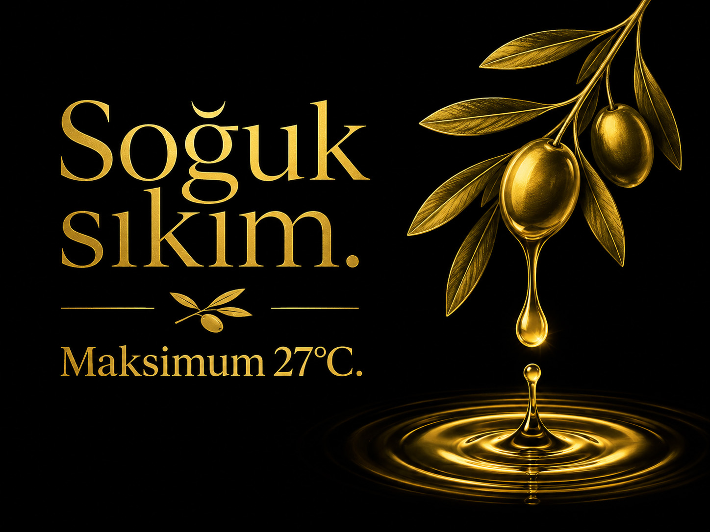 Soğuk sıkım. Maksimum 27°C.